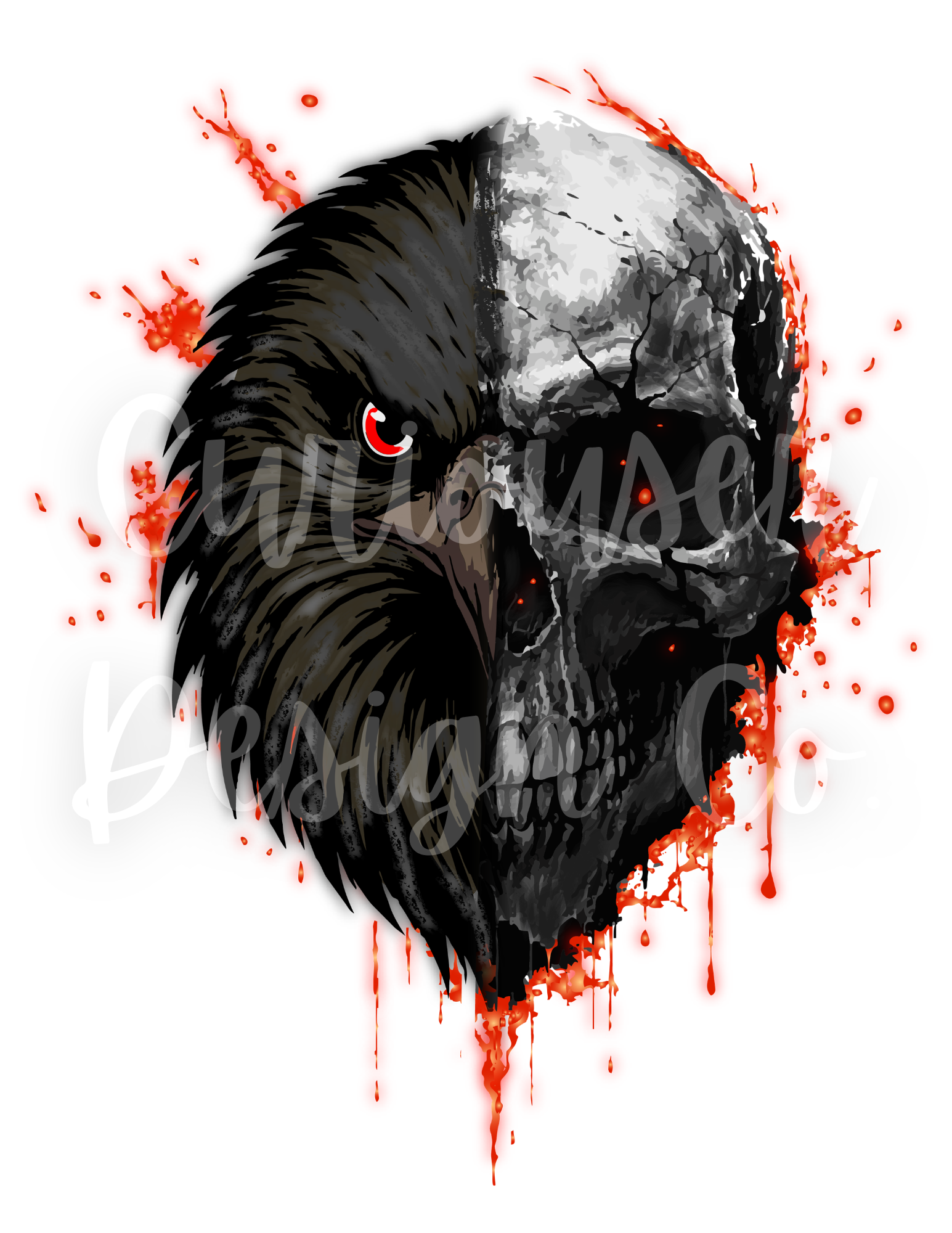 Design #002 - Skull Bird